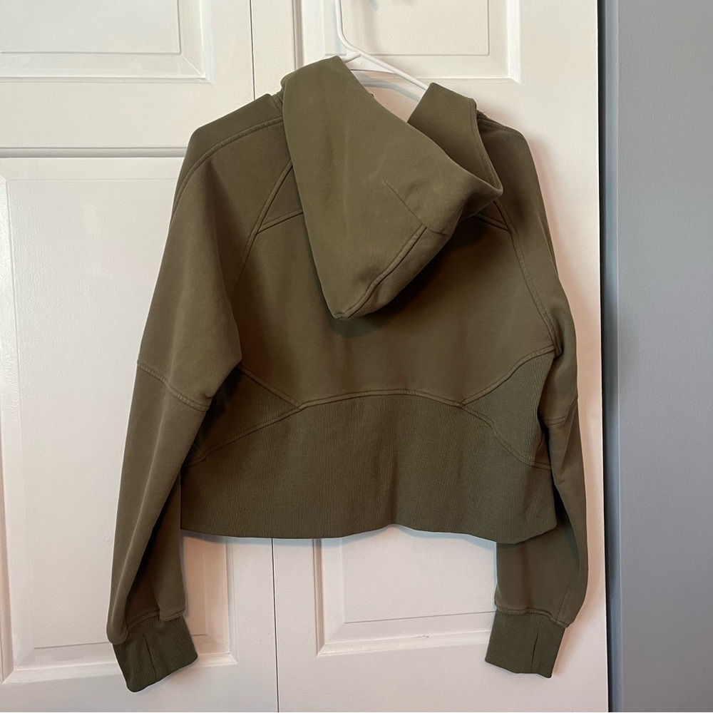 Olive Green Scuba Sweatshirt